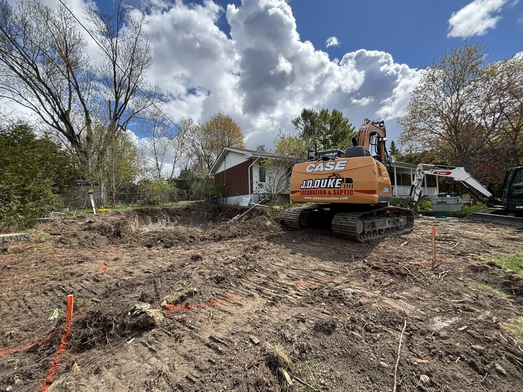 Making space for the new weeping beds
