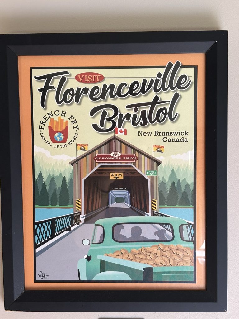 Poster of the covered bridge in Florenceville-Bristol, New Brunswick